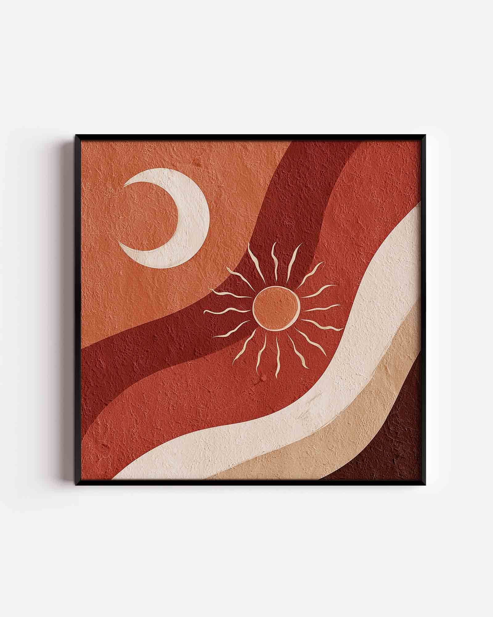 Zon en maan Poster
