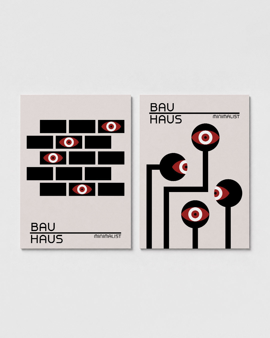 Oog en blok Posterset