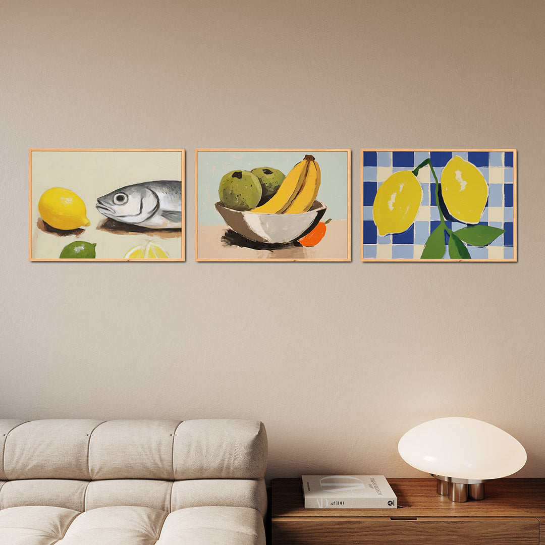 Citroen en vis Posterset