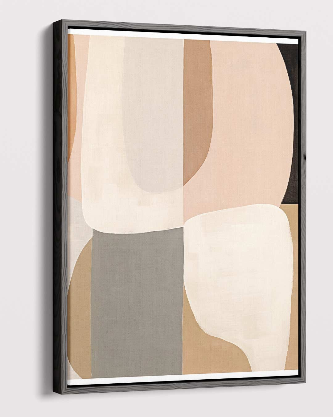 Warm Elegantie Abstract Schilderij Kunstwerk-canvas-dibond-plexiglas-wanddecoratie-WallArtistic