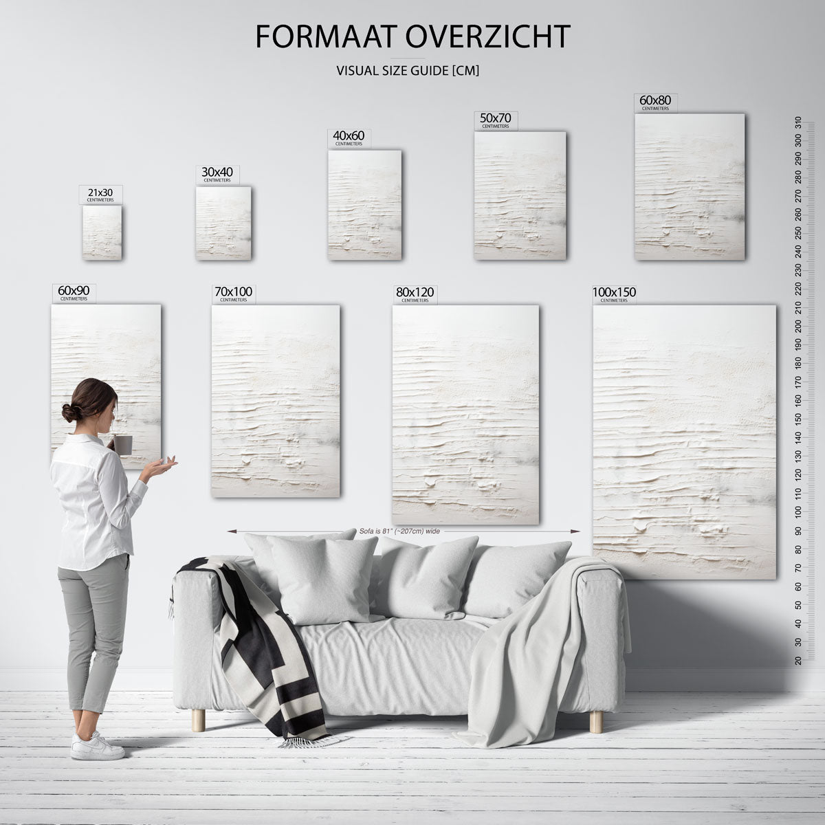 Textuur en lijnen Poster