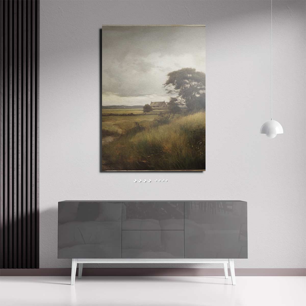 Rustieke Landschapsscène Kunstwerk-canvas-dibond-plexiglas-wanddecoratie-WallArtistic