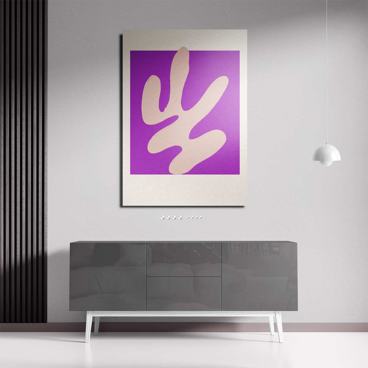 Abstract purpere flow Kunstwerk-canvas-dibond-plexiglas-wanddecoratie-WallArtistic