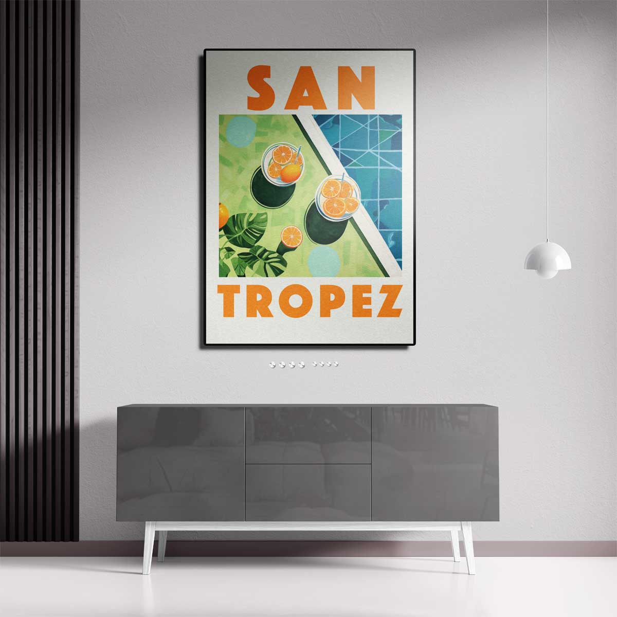 Zonnige St. Tropez Droom Kunstwerk-canvas-dibond-plexiglas-wanddecoratie-WallArtistic