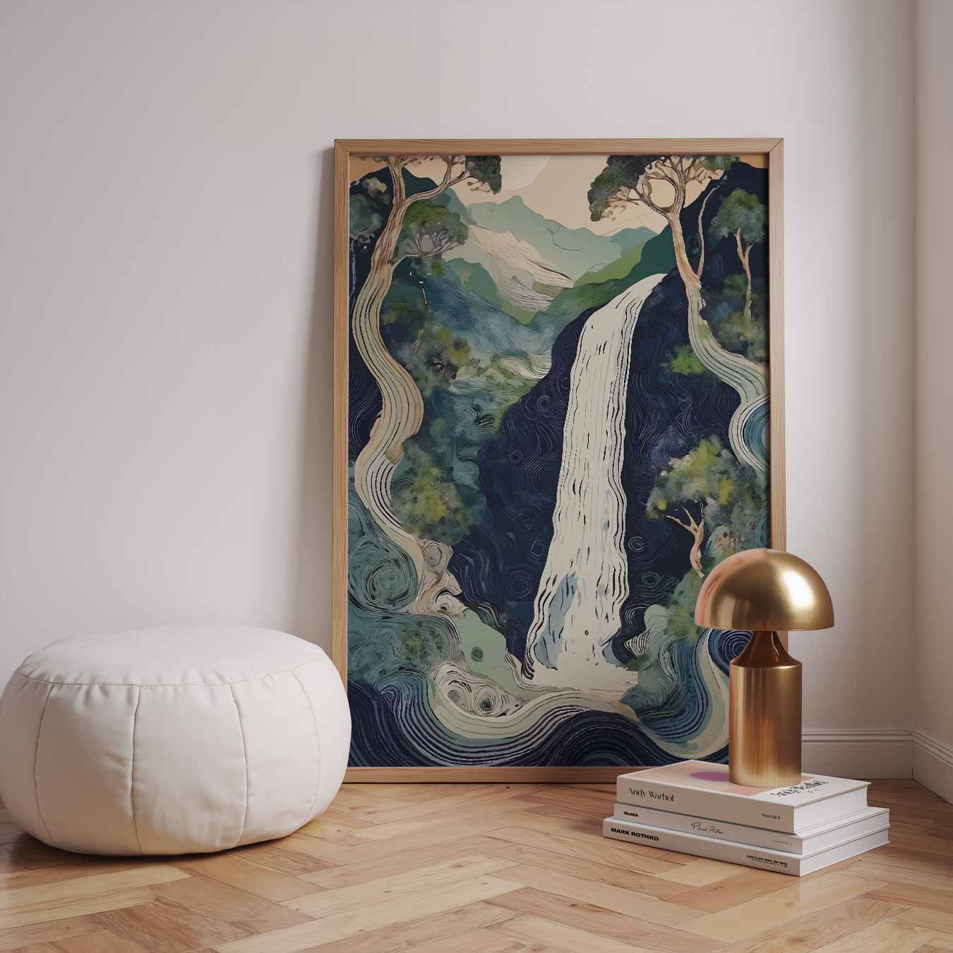 Dromerige Waterval Sprookjesbos Poster