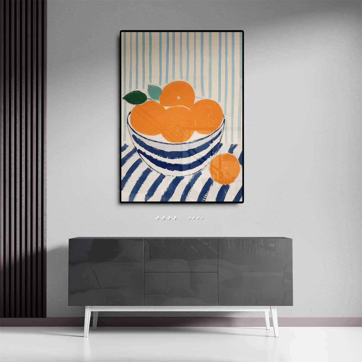 Zomers Stilleven met Mandarijnen Kunstwerk-canvas-dibond-plexiglas-wanddecoratie-WallArtistic