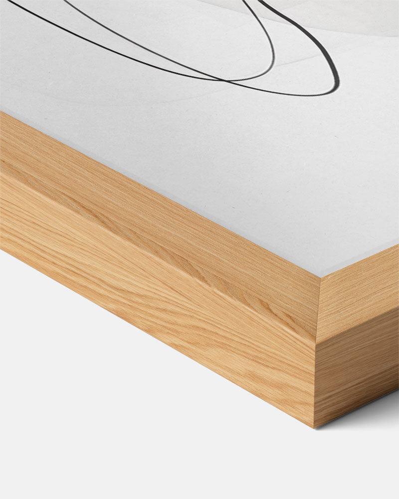 Minimalistische Zwart-Wit Abstracte Poster-WallArtistic