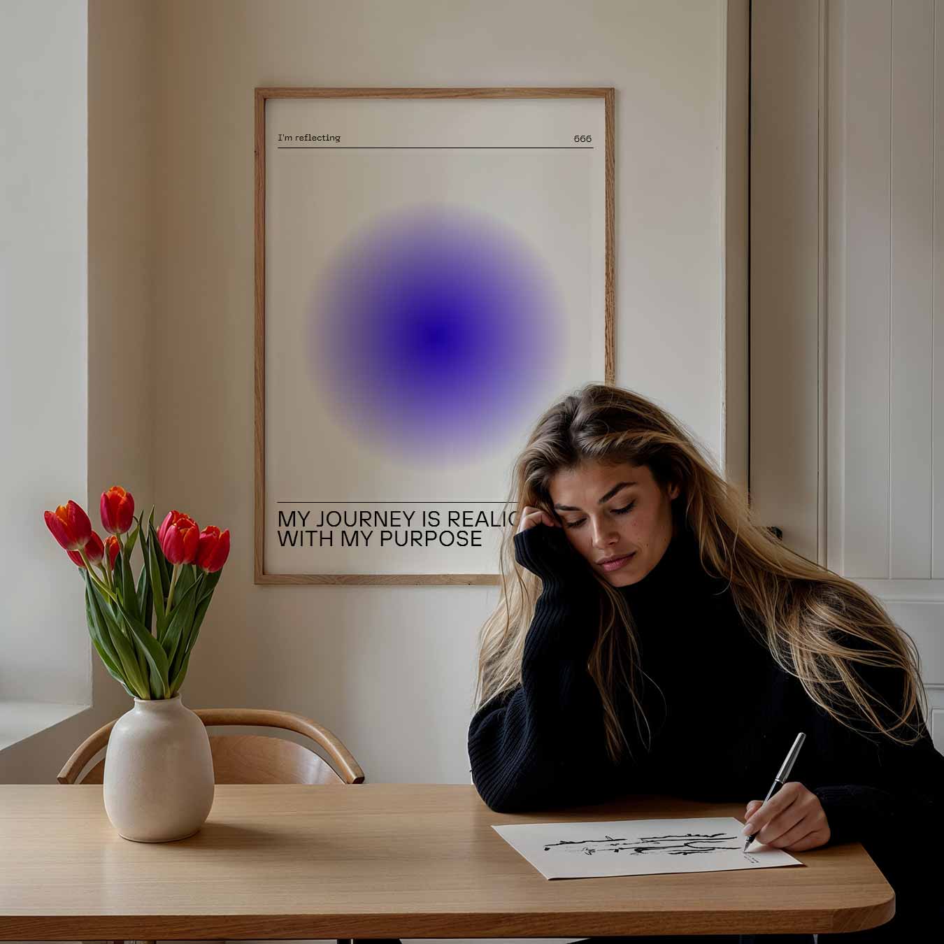 Inspirerende Reflectieposter-WallArtistic