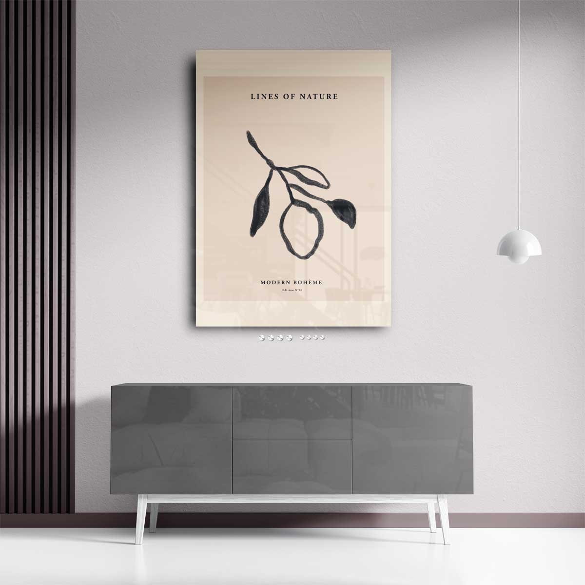 Lijnen van de Natuur Kunstwerk-canvas-dibond-plexiglas-wanddecoratie-WallArtistic