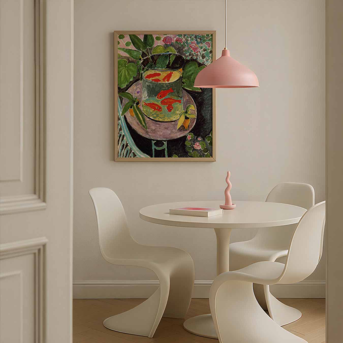 Vrolijke Goudvissen in de Tuin Poster