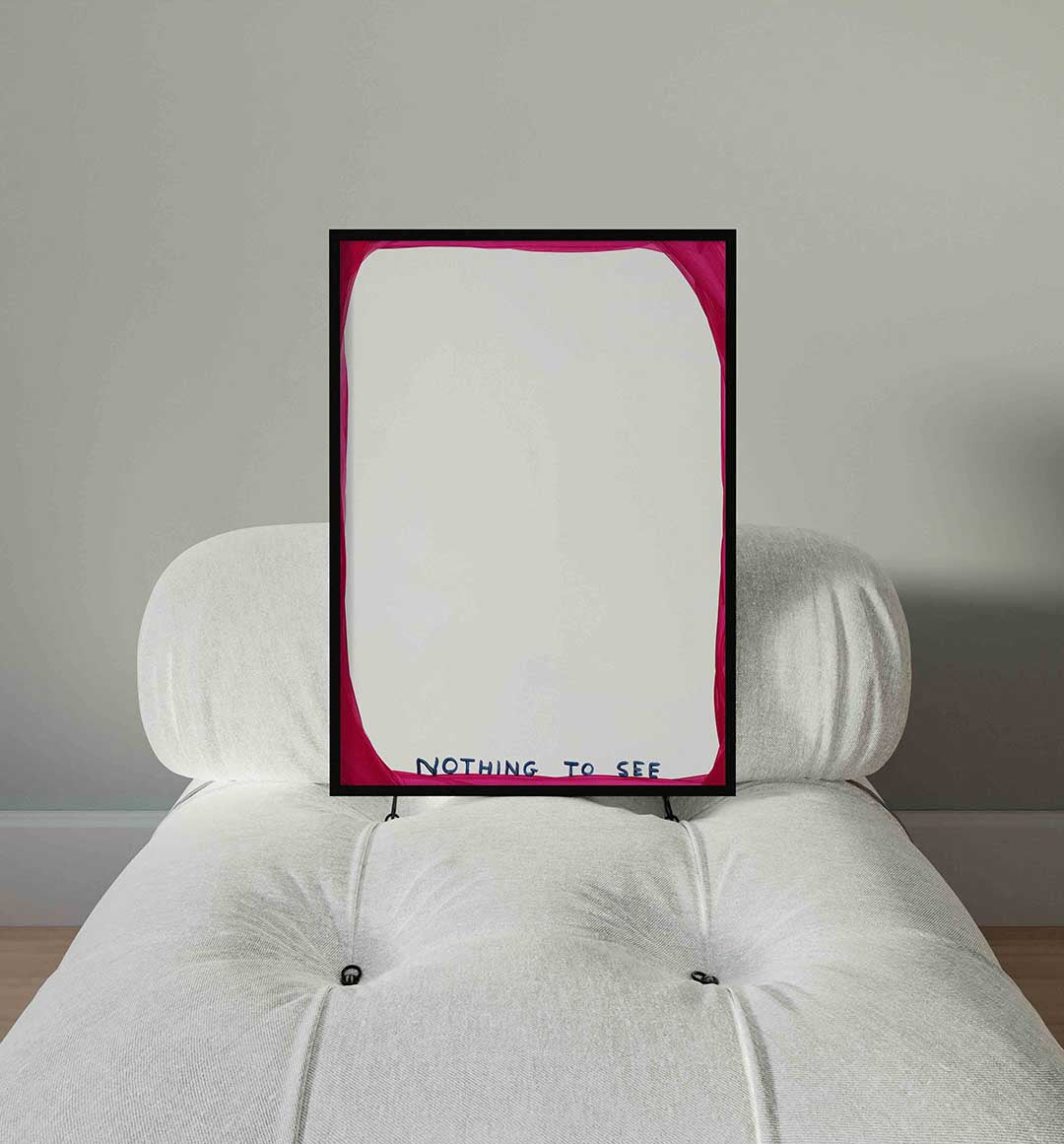 Roze rand met tekst Poster