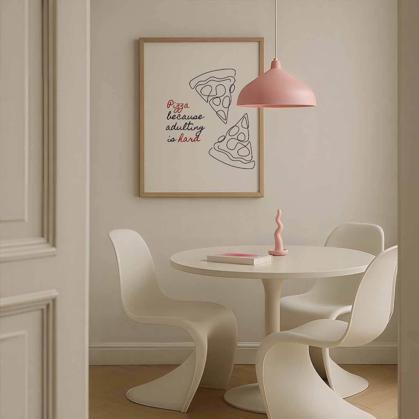 Pizza Fun Quote Poster-WallArtistic