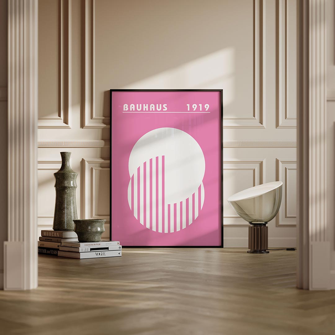 Cirkel en strepen Poster