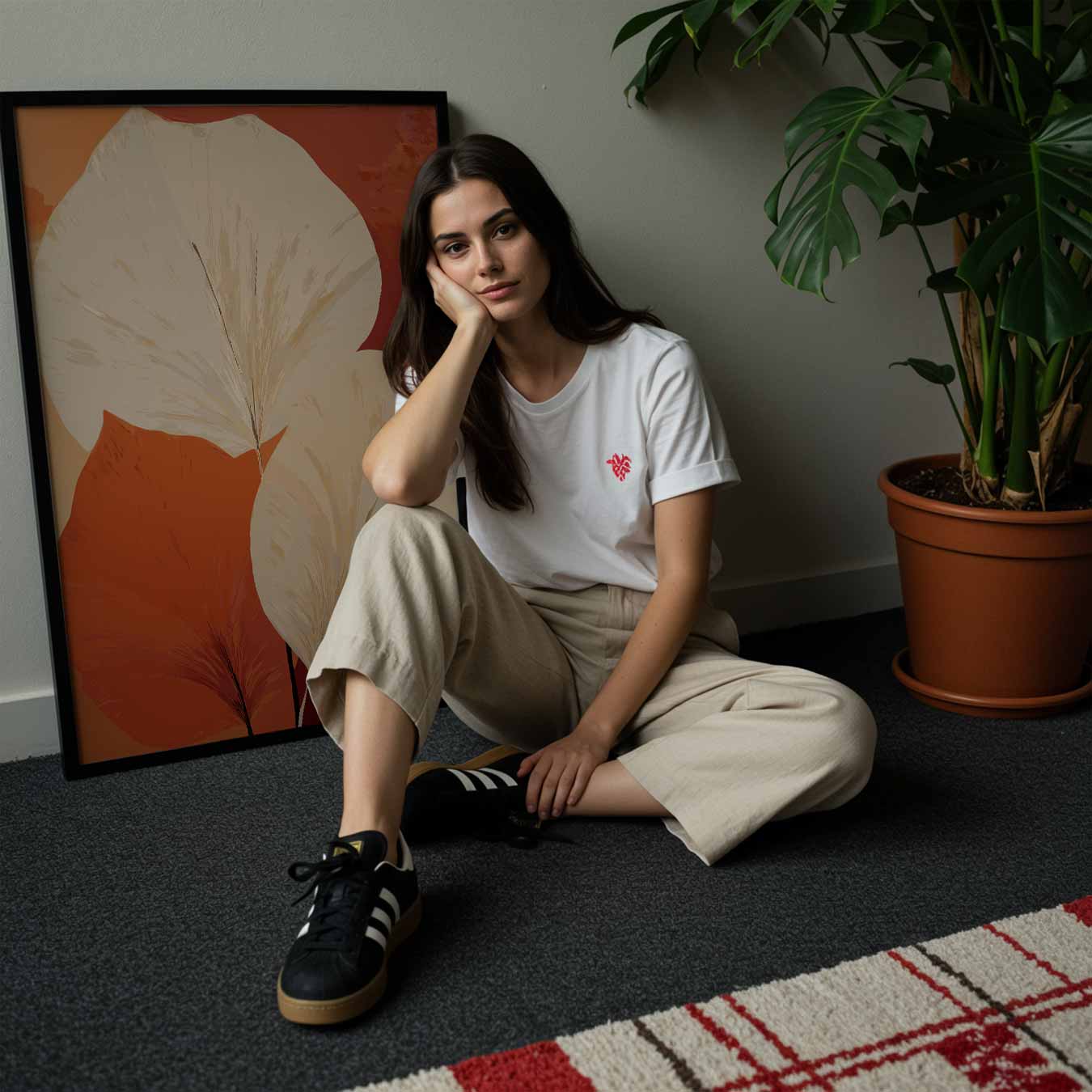 Warme Bladeren Kunstposter-WallArtistic