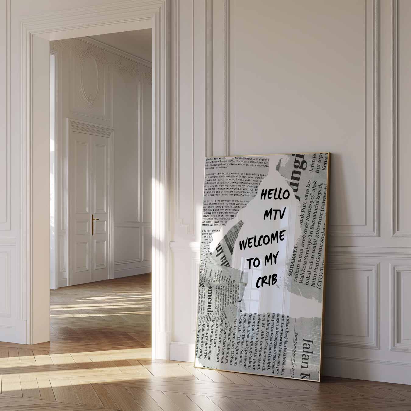 Typografie Collage Poster-WallArtistic