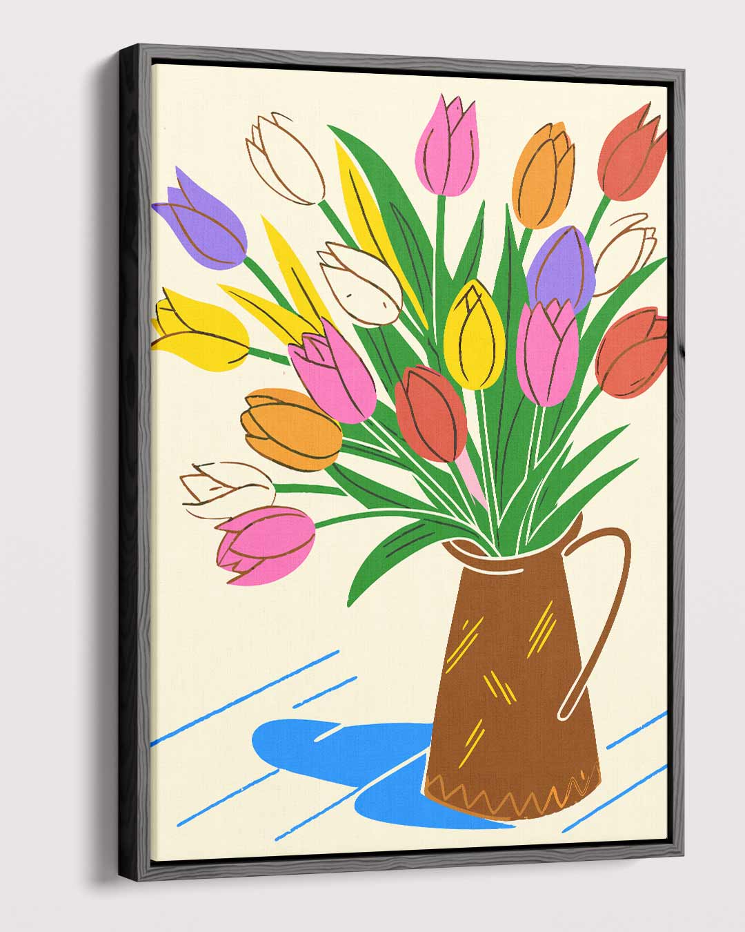 Bloemenpracht in de Eenvoud Kunstwerk-canvas-dibond-plexiglas-wanddecoratie-WallArtistic