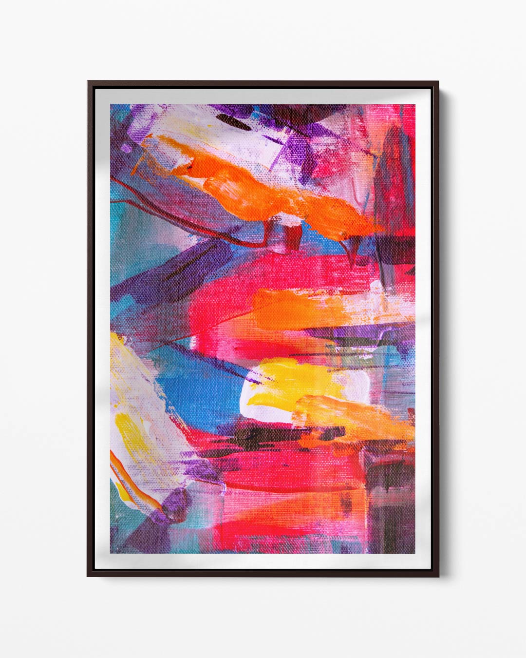 Kleurenexplosie Abstract Kunstwerk-canvas-dibond-plexiglas-wanddecoratie-WallArtistic