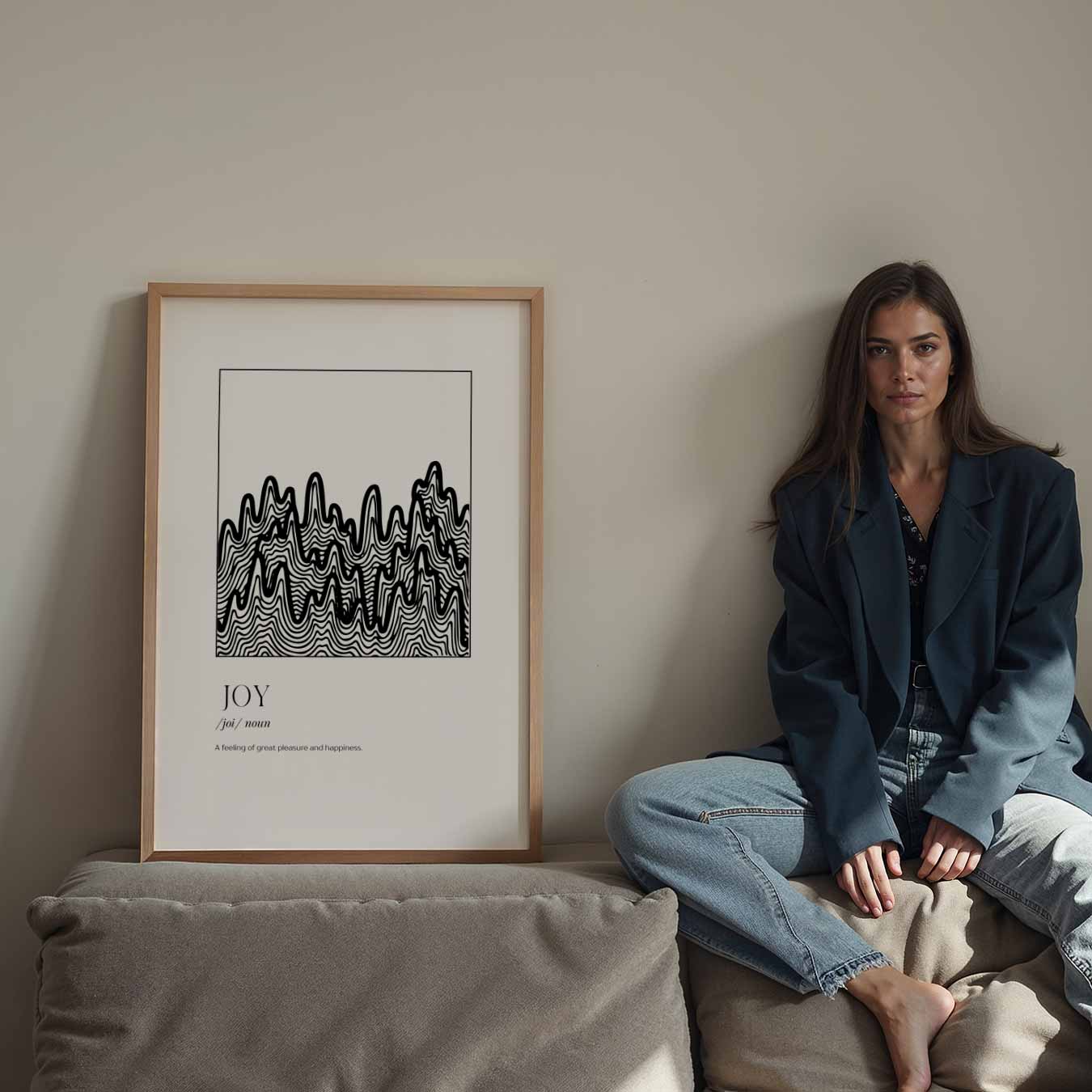 Joyful Lines Poster-WallArtistic