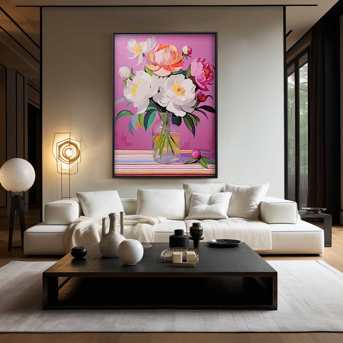 Betoverende Bloemenpracht Kunstwerk-canvas-dibond-plexiglas-wanddecoratie-WallArtistic