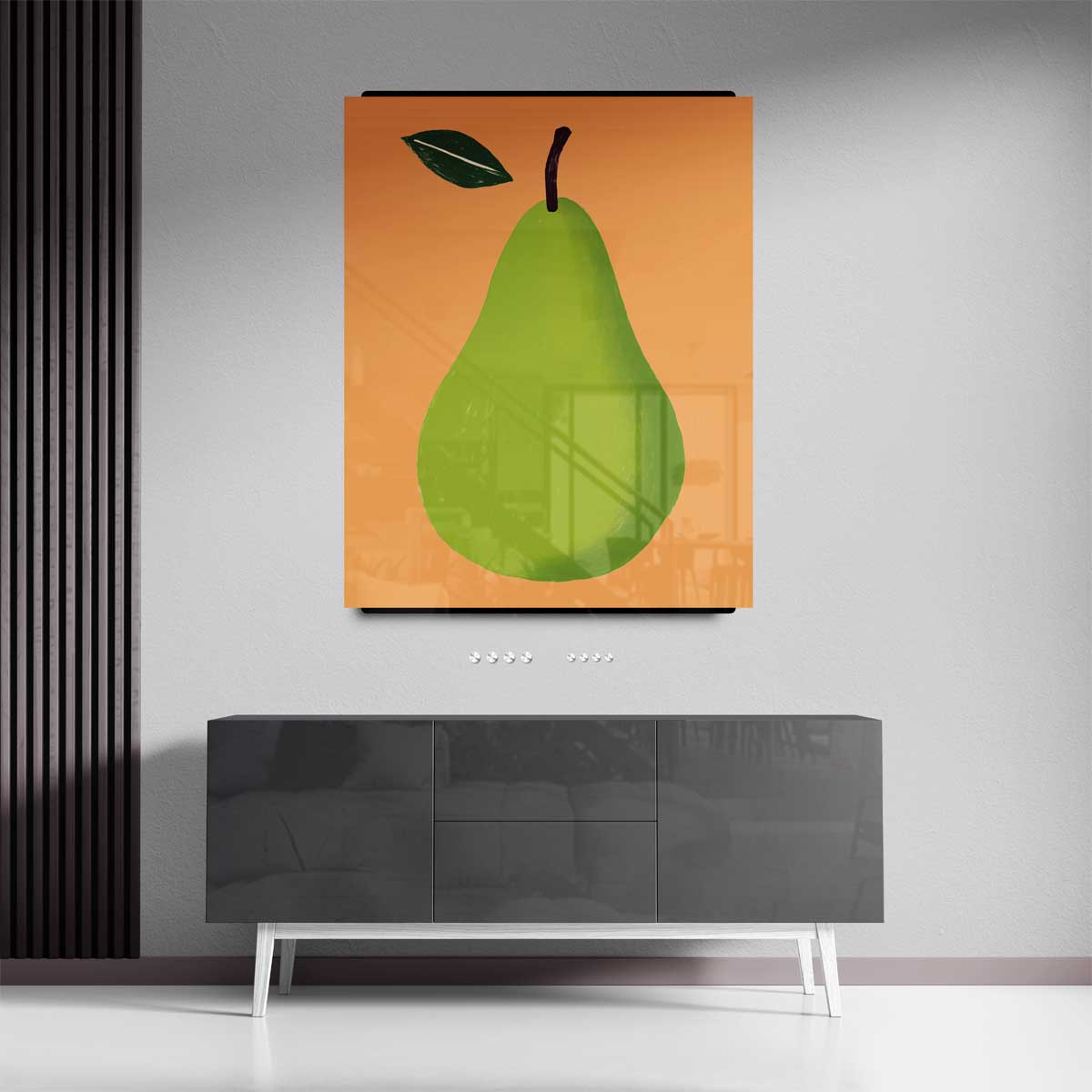 Speelse Peer Illustratie Kunstwerk-canvas-dibond-plexiglas-wanddecoratie-WallArtistic