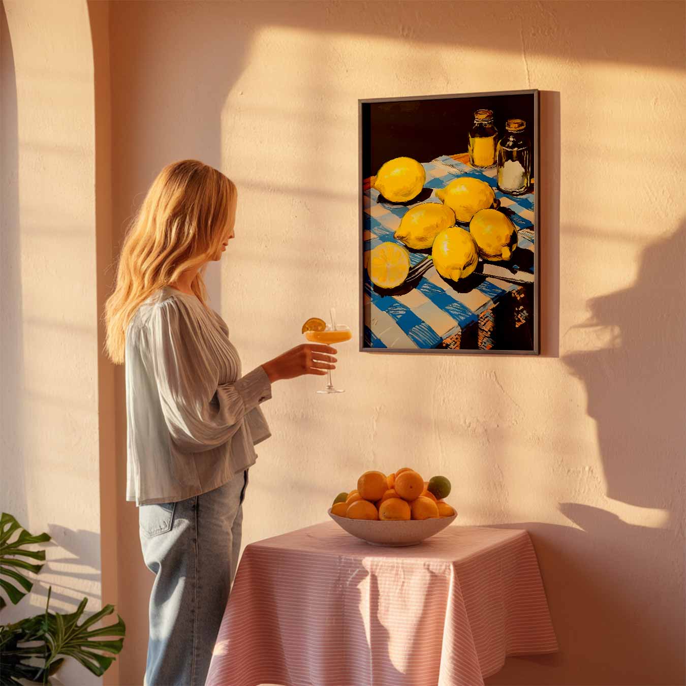 Citroenen en kleurenpracht poster-WallArtistic