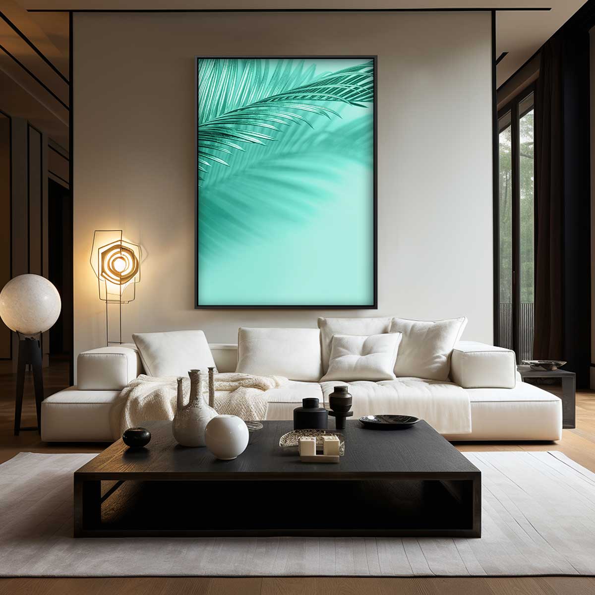 Schatten van een Parelwoud Kunstwerk-canvas-dibond-plexiglas-wanddecoratie-WallArtistic