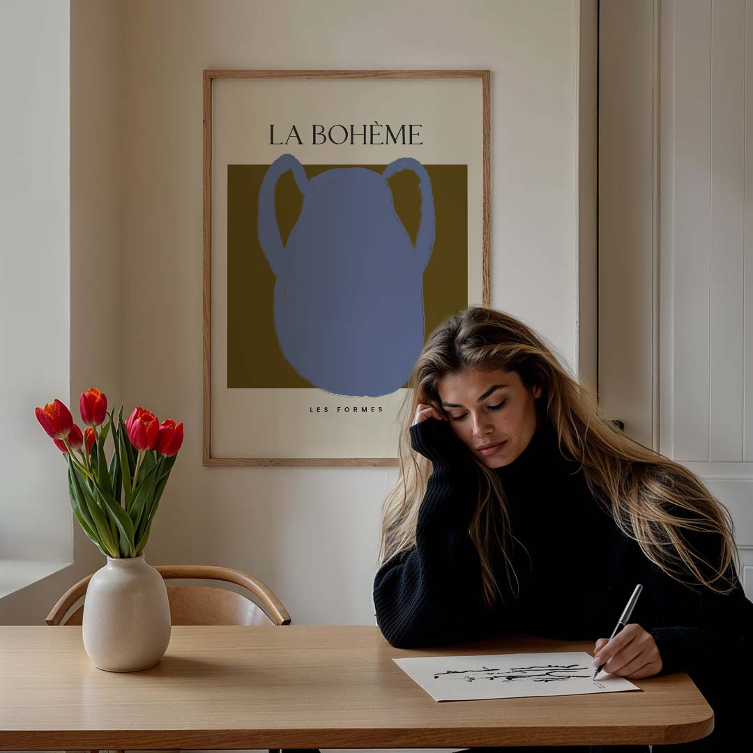 La Bohème Vaas Kunstposter-WallArtistic