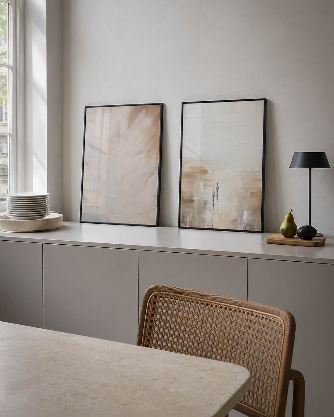 Zachte kleurvlakken Posterset