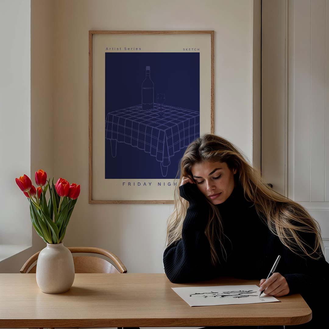 Friday Night Vibes Poster-WallArtistic