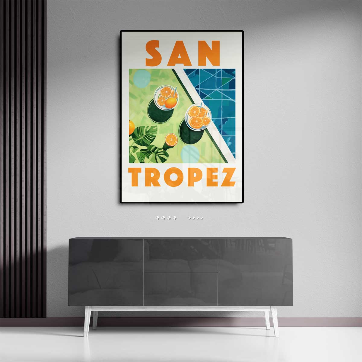 Zonnige St. Tropez Droom Kunstwerk-canvas-dibond-plexiglas-wanddecoratie-WallArtistic