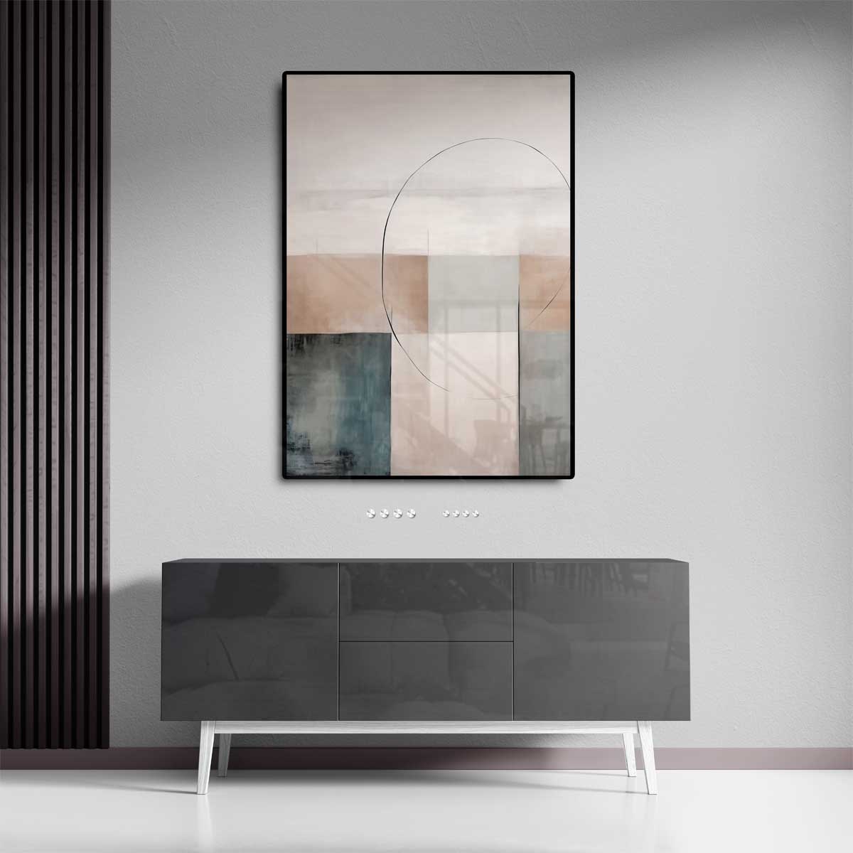 Rustgevende Abstracte Vormstudie Kunstwerk-canvas-dibond-plexiglas-wanddecoratie-WallArtistic