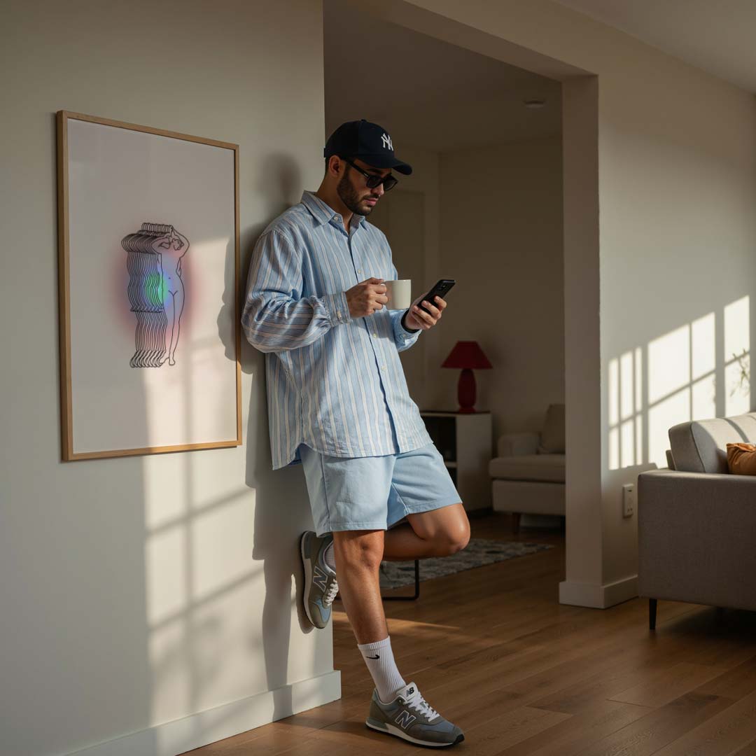 Abstracte Elegantie Vrouwelijke Vorm Poster-WallArtistic