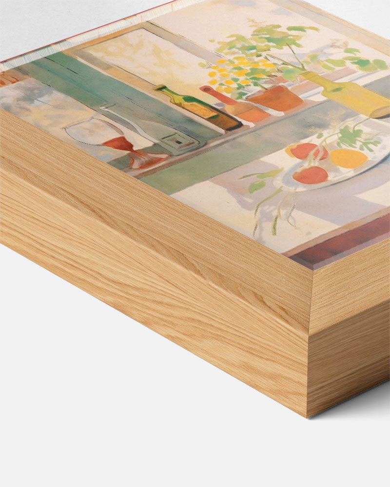 Gezellige Keukenraam Poster-WallArtistic