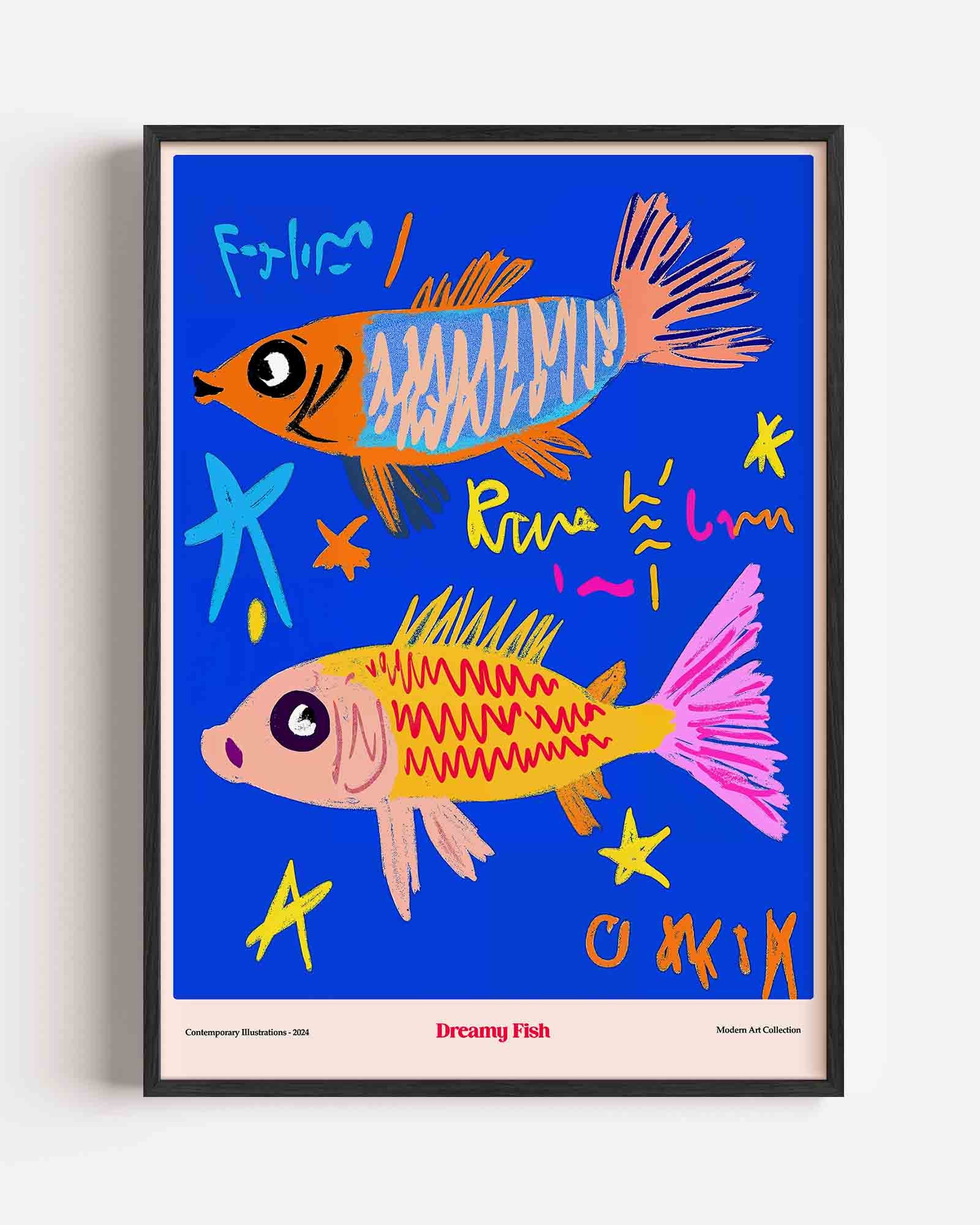 Vissen en sterren Poster