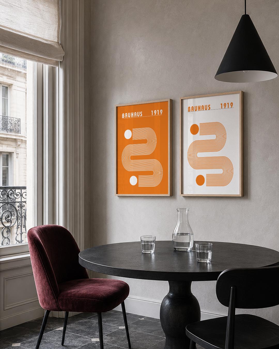 Lijnen en cirkelspel Posterset