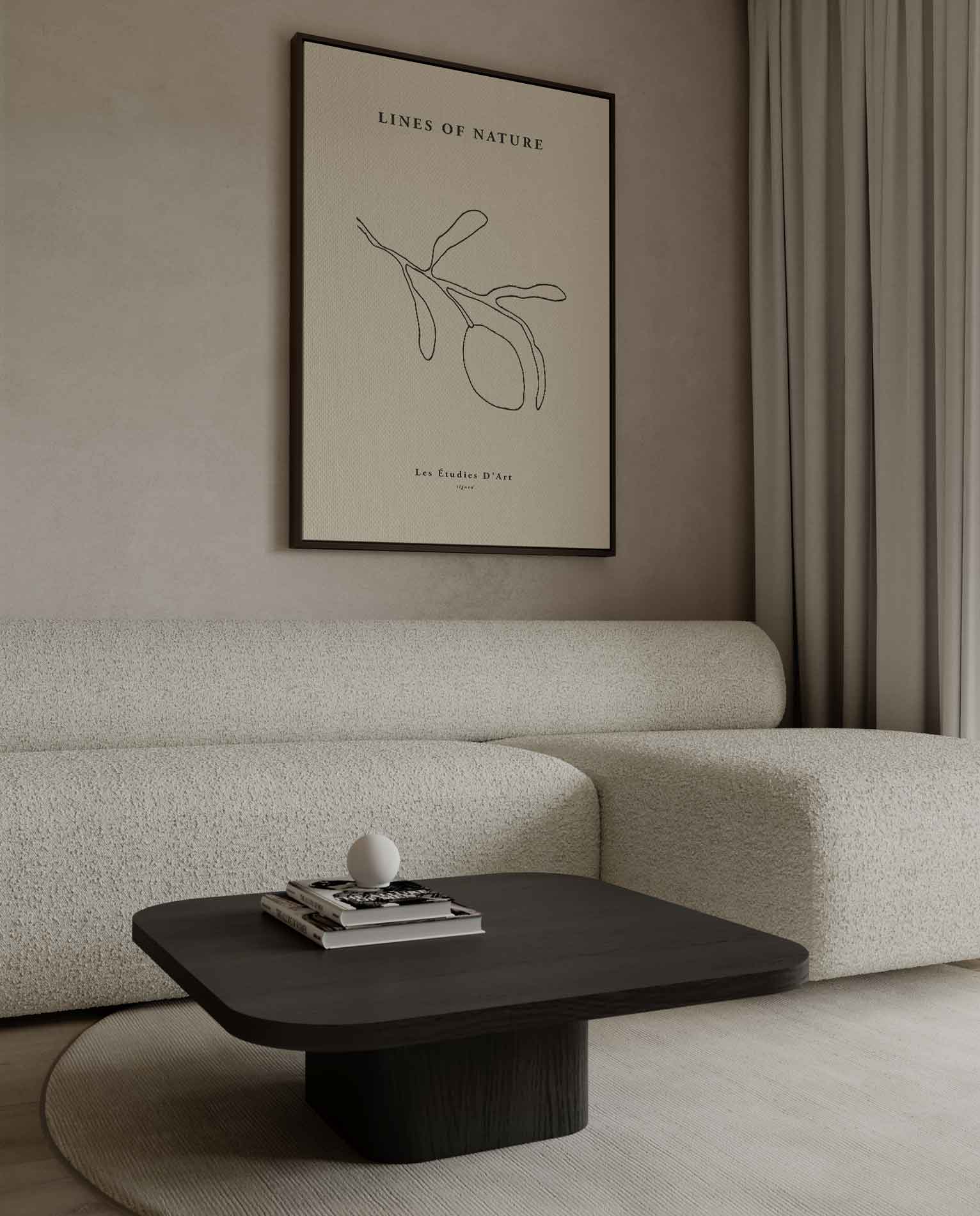 Lijnen van de Natuur Kunstwerk-canvas-dibond-plexiglas-wanddecoratie-WallArtistic