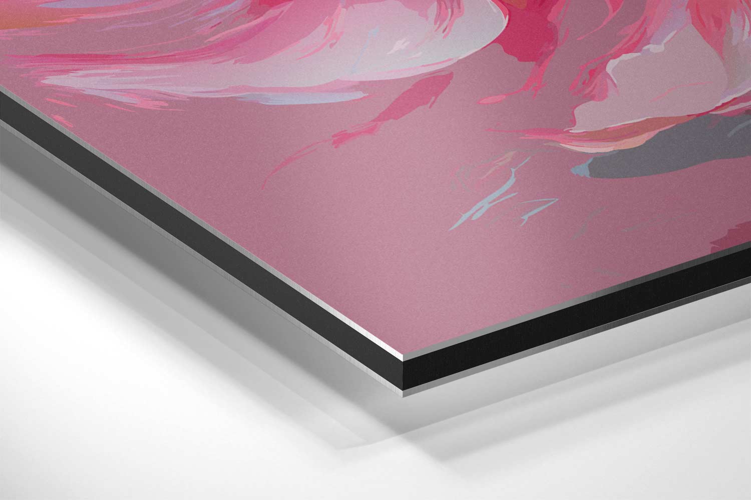 Stralende Bloem Fantasie Kunstwerk-canvas-dibond-plexiglas-wanddecoratie-WallArtistic