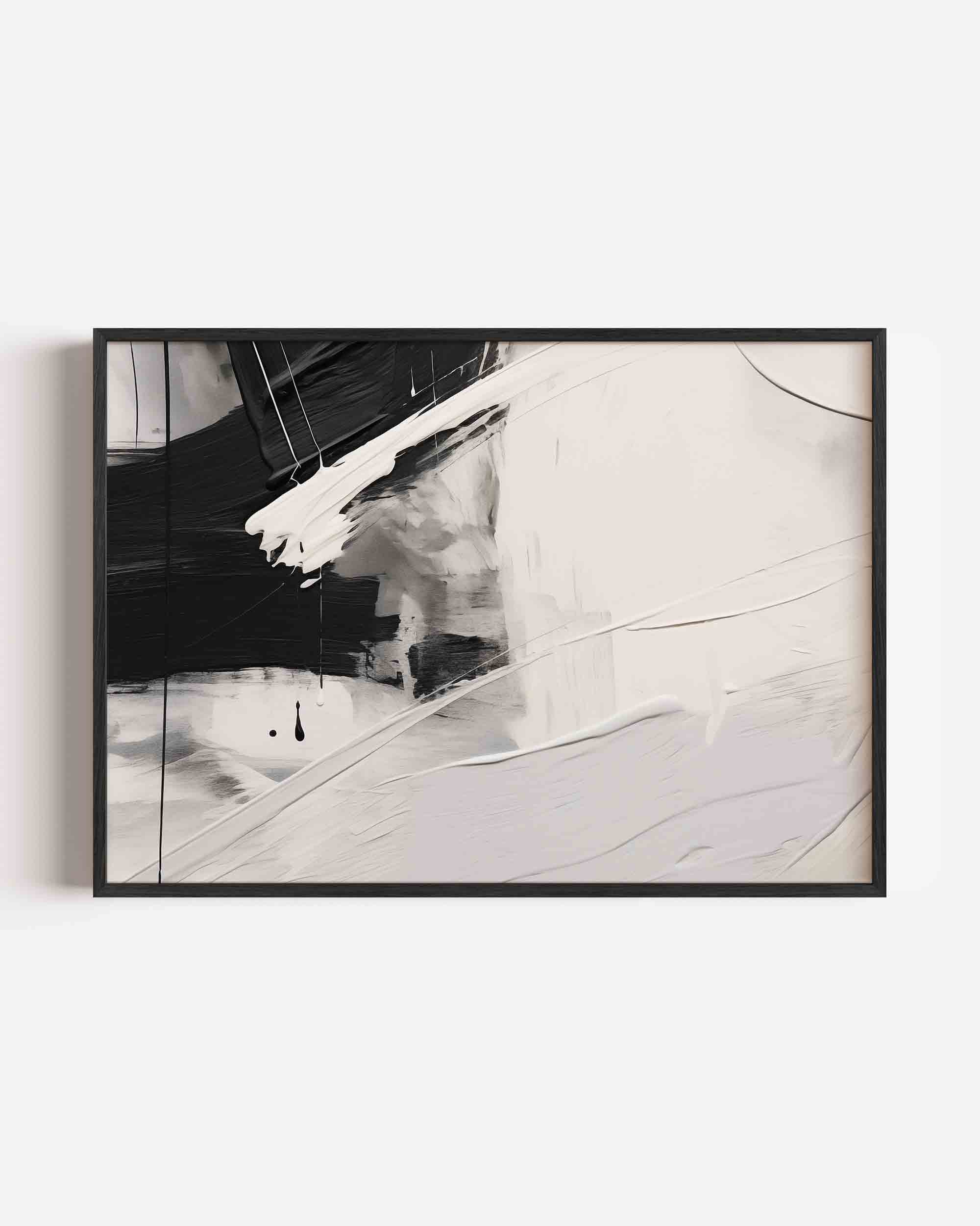 Zwart wit abstracte Poster