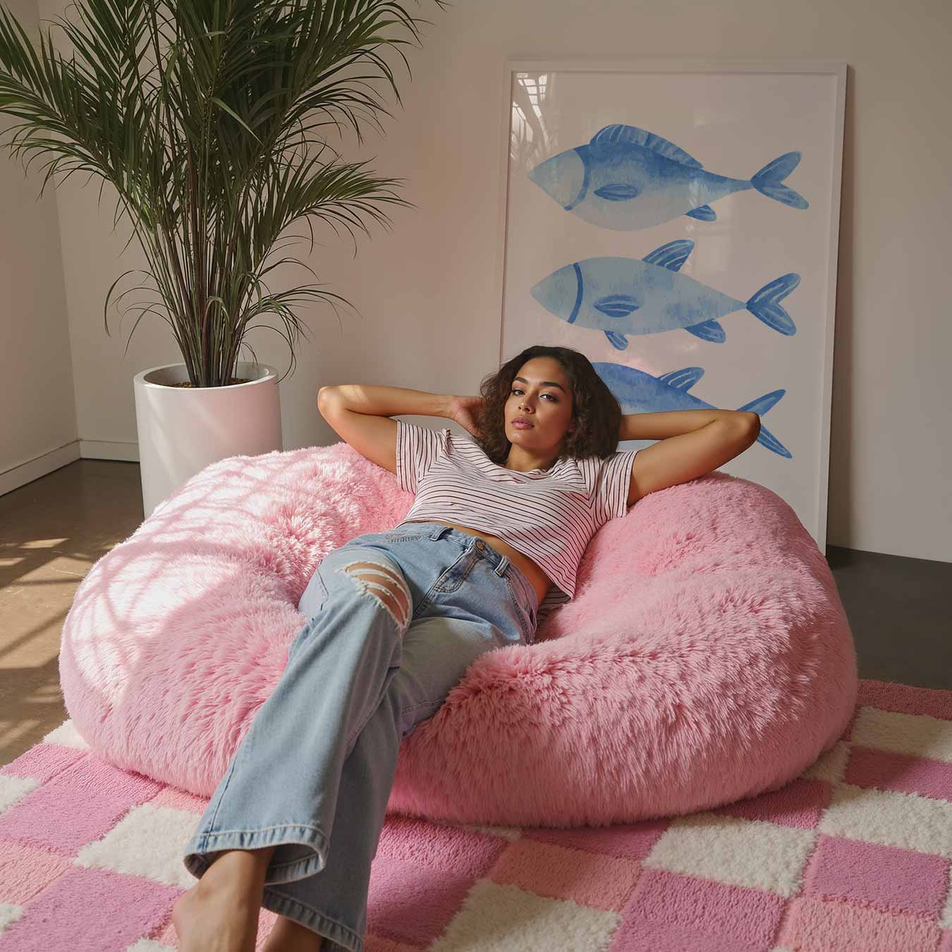 Waterverf Vissen Kunst Poster-WallArtistic