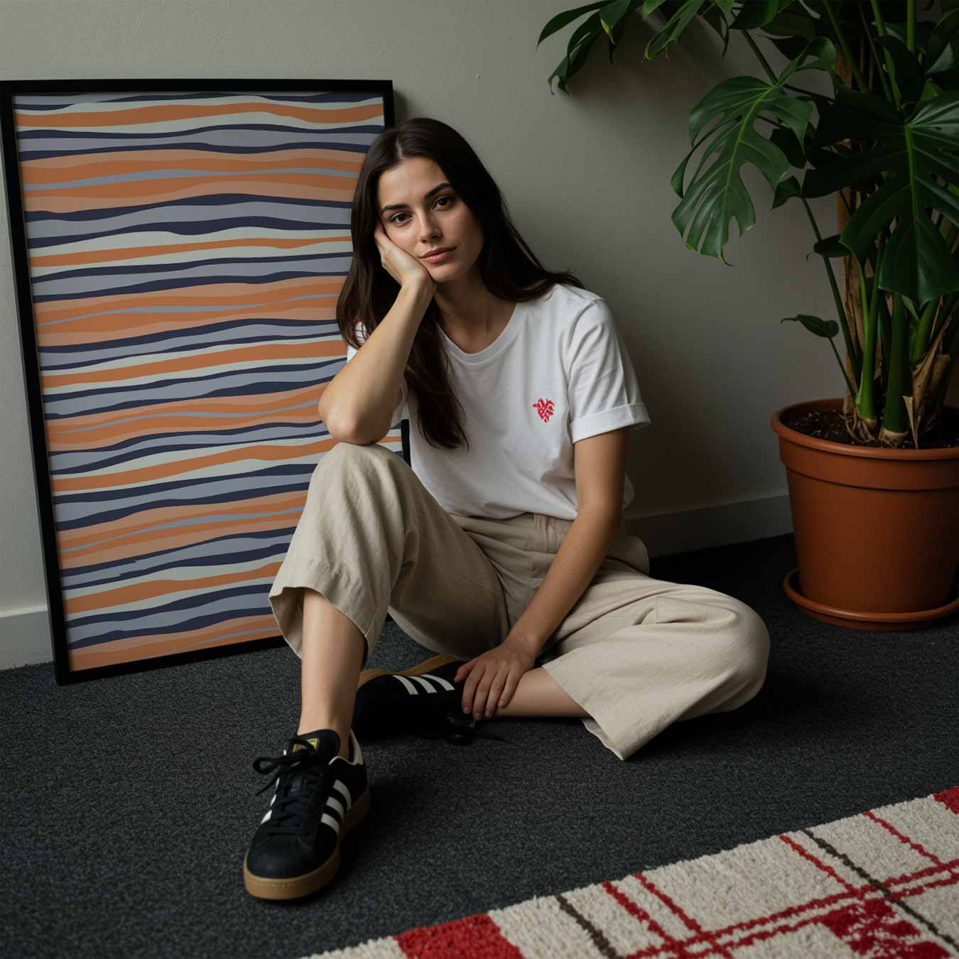 Zonnige Strepen Poster-WallArtistic