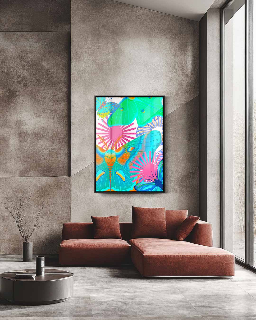 Abstract kunstwerk Kunstwerk-canvas-dibond-plexiglas-wanddecoratie-WallArtistic