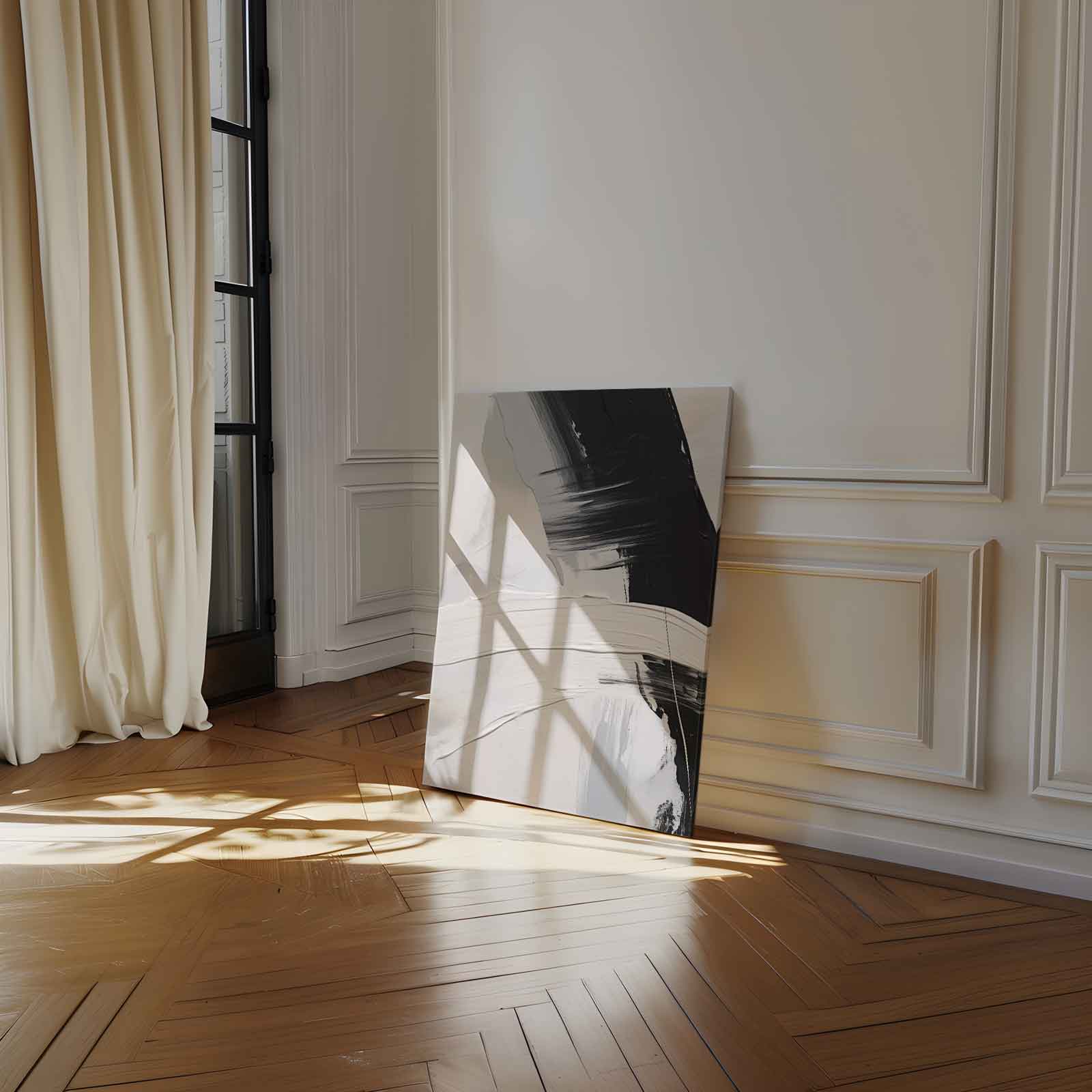 "Abstracte Minimalistische Expressie" Kunstwerk-canvas-dibond-plexiglas-wanddecoratie-WallArtistic