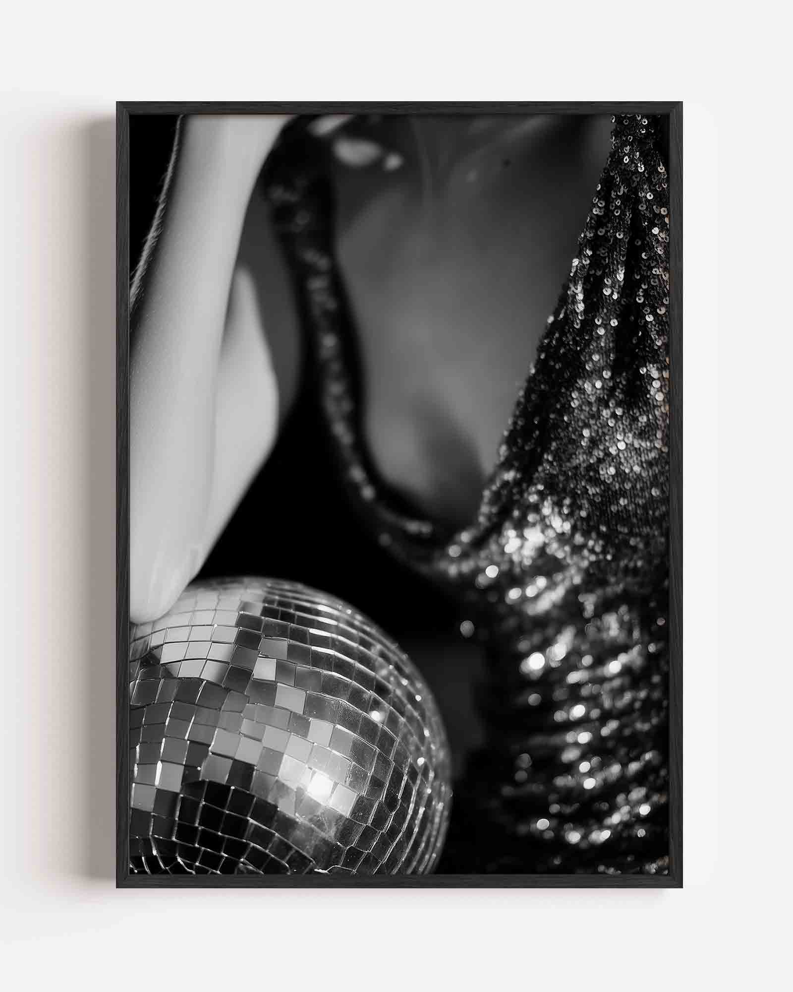 Glinsterende discobal Poster
