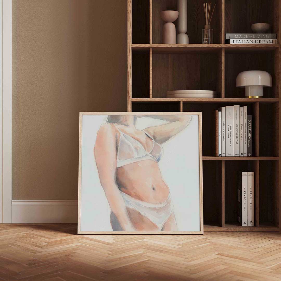 Vrouw in lingerie Poster