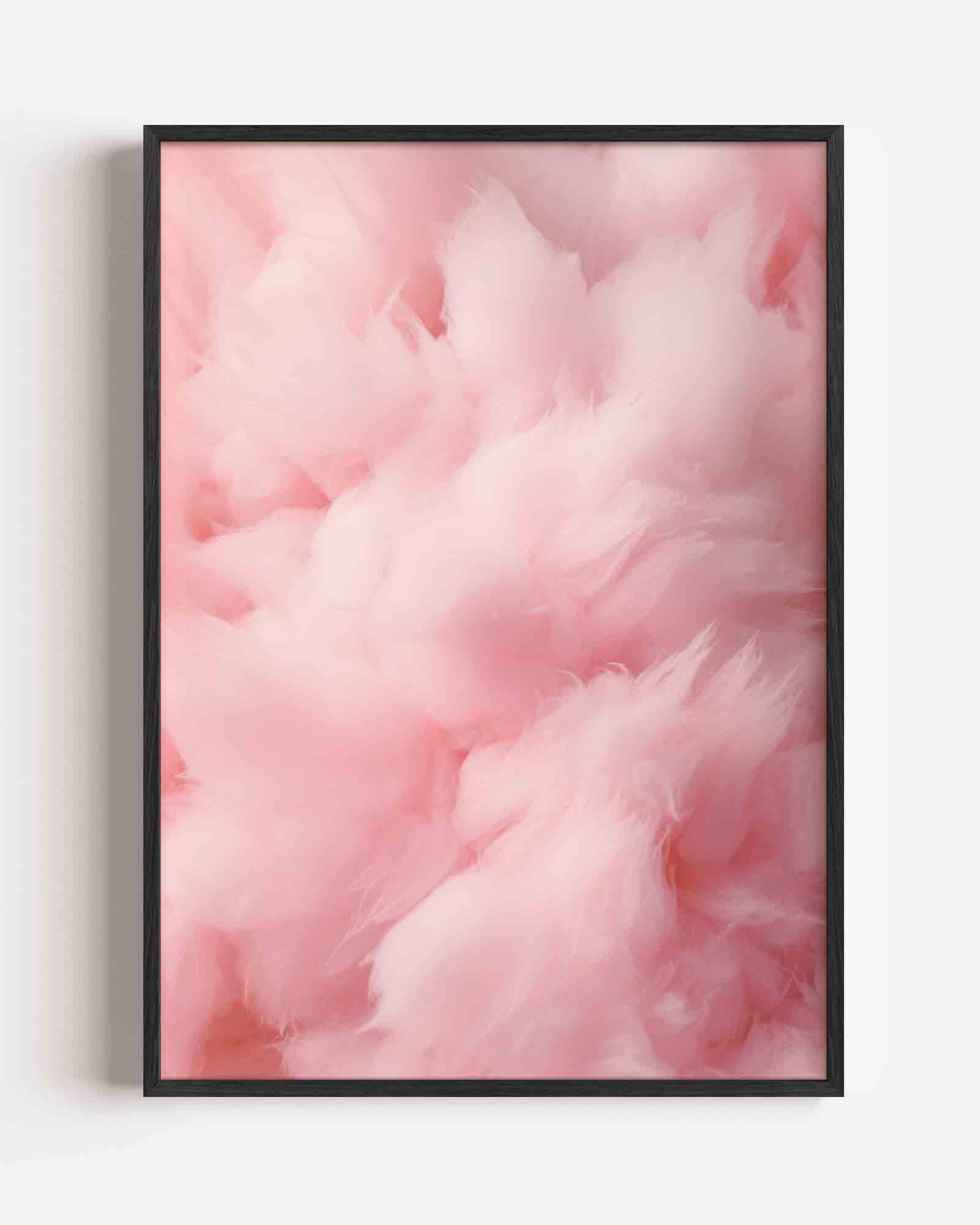 Roze pluizige textuur Poster
