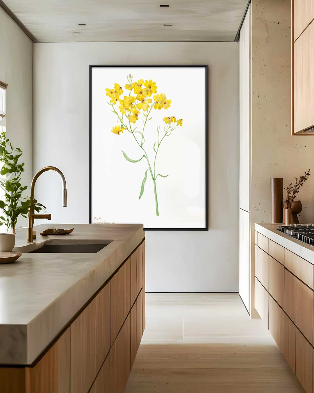 Zonneschijn in Bloei Kunstwerk-canvas-dibond-plexiglas-wanddecoratie-WallArtistic