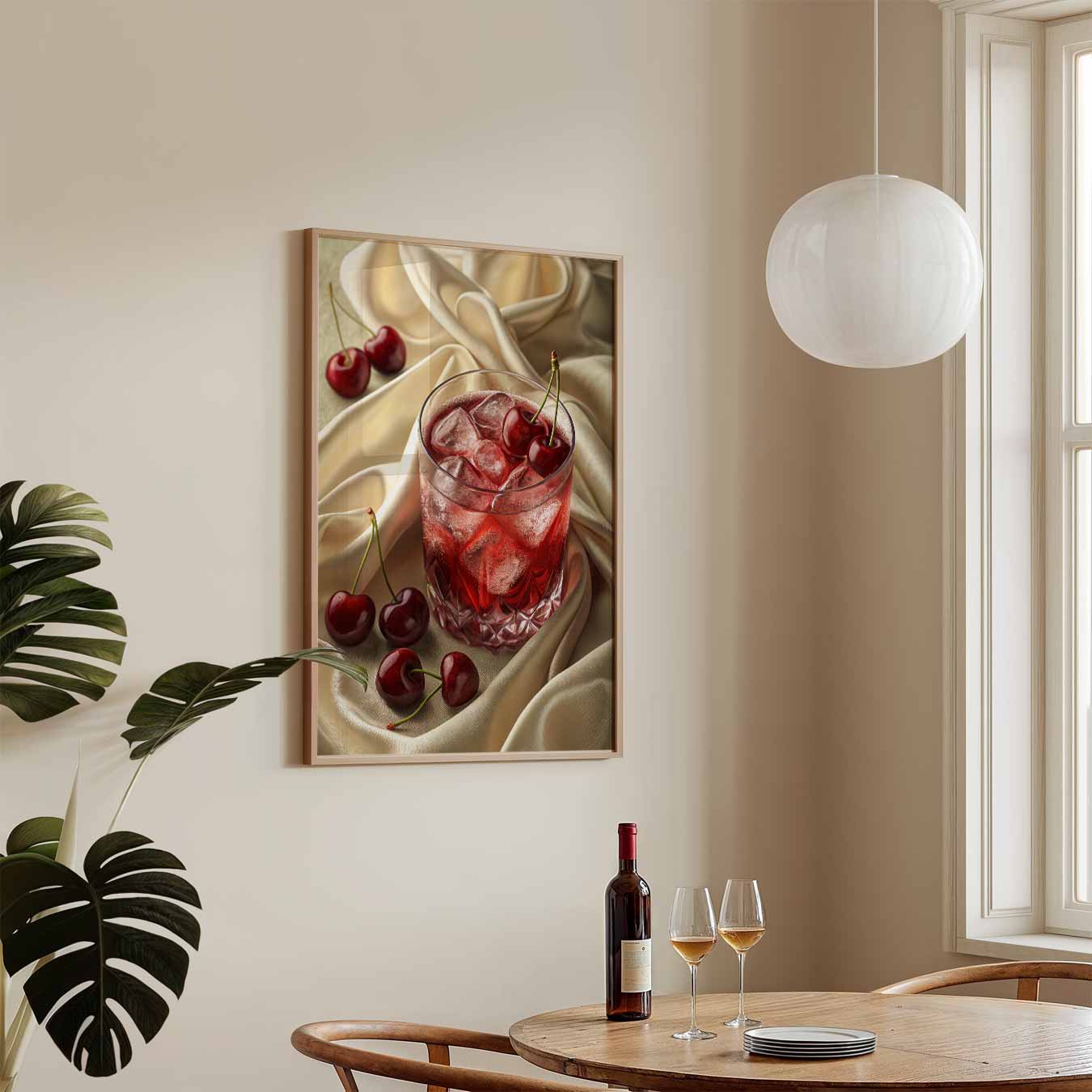 Luxe Kersen Mocktail Poster