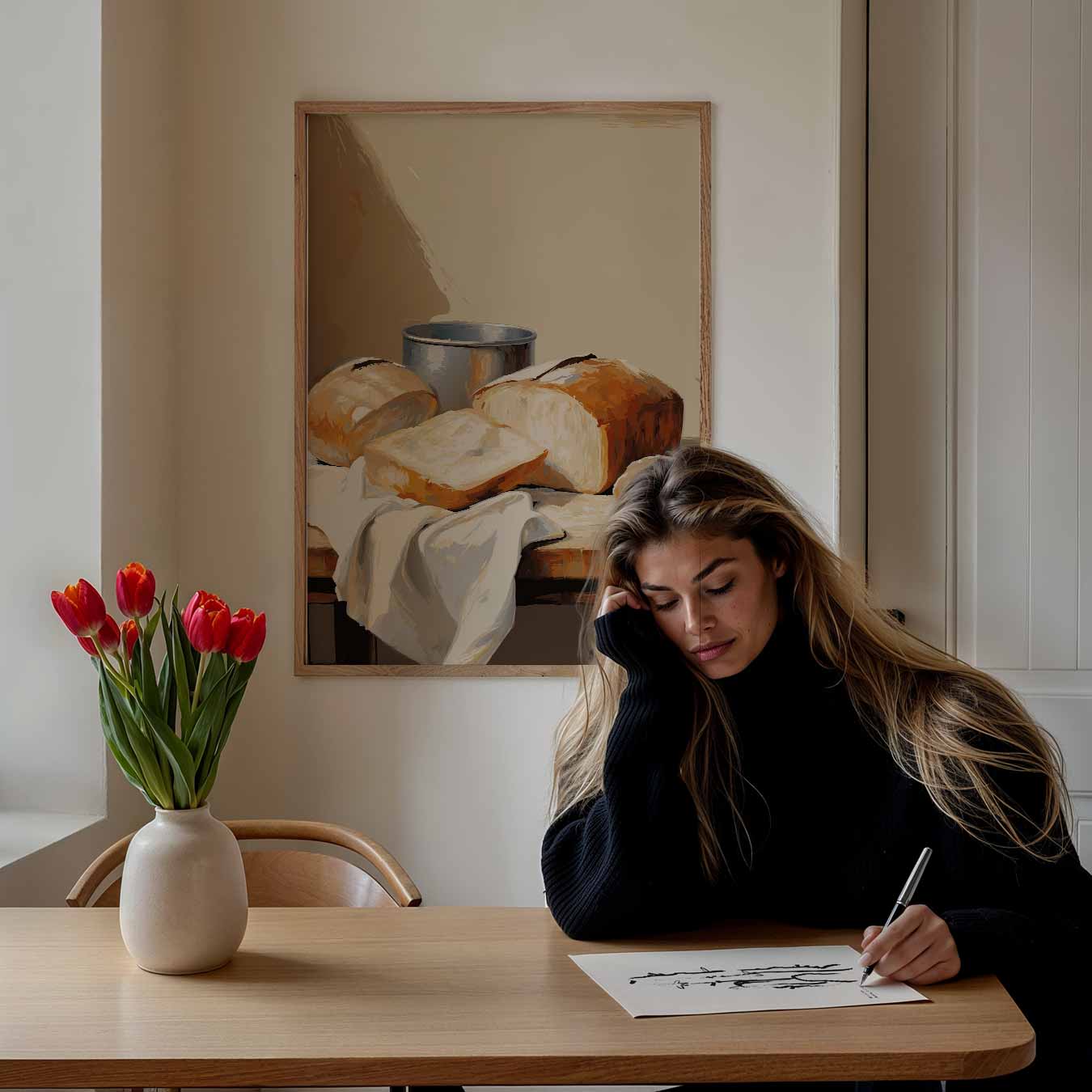 Rustieke Brood Stilleven Poster-WallArtistic