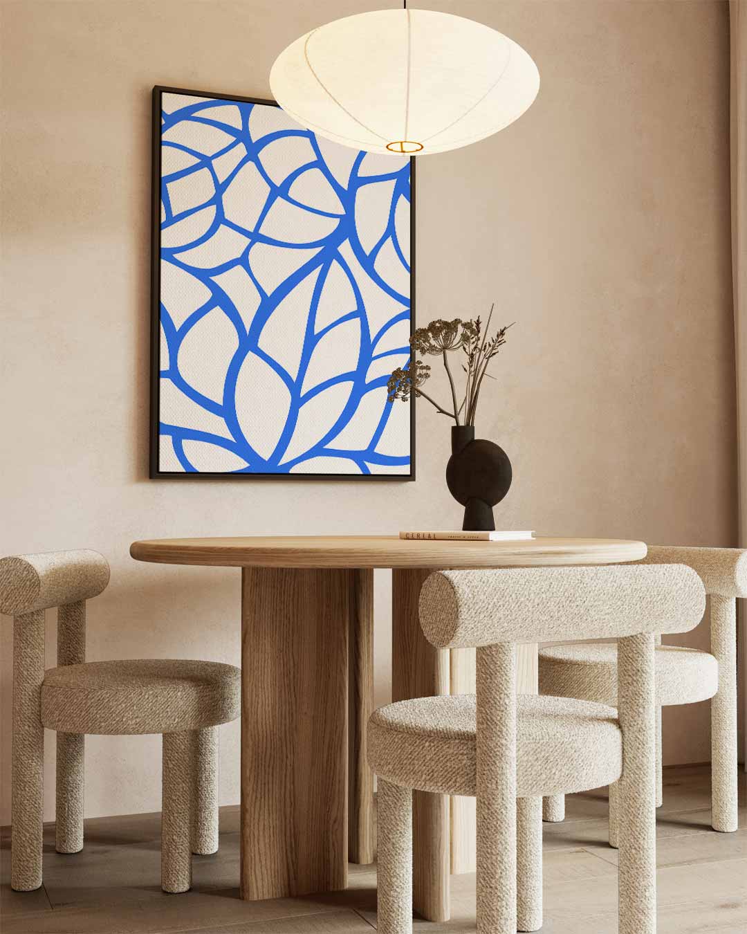 Abstract Blauw Kunstwerk Kunstwerk-canvas-dibond-plexiglas-wanddecoratie-WallArtistic