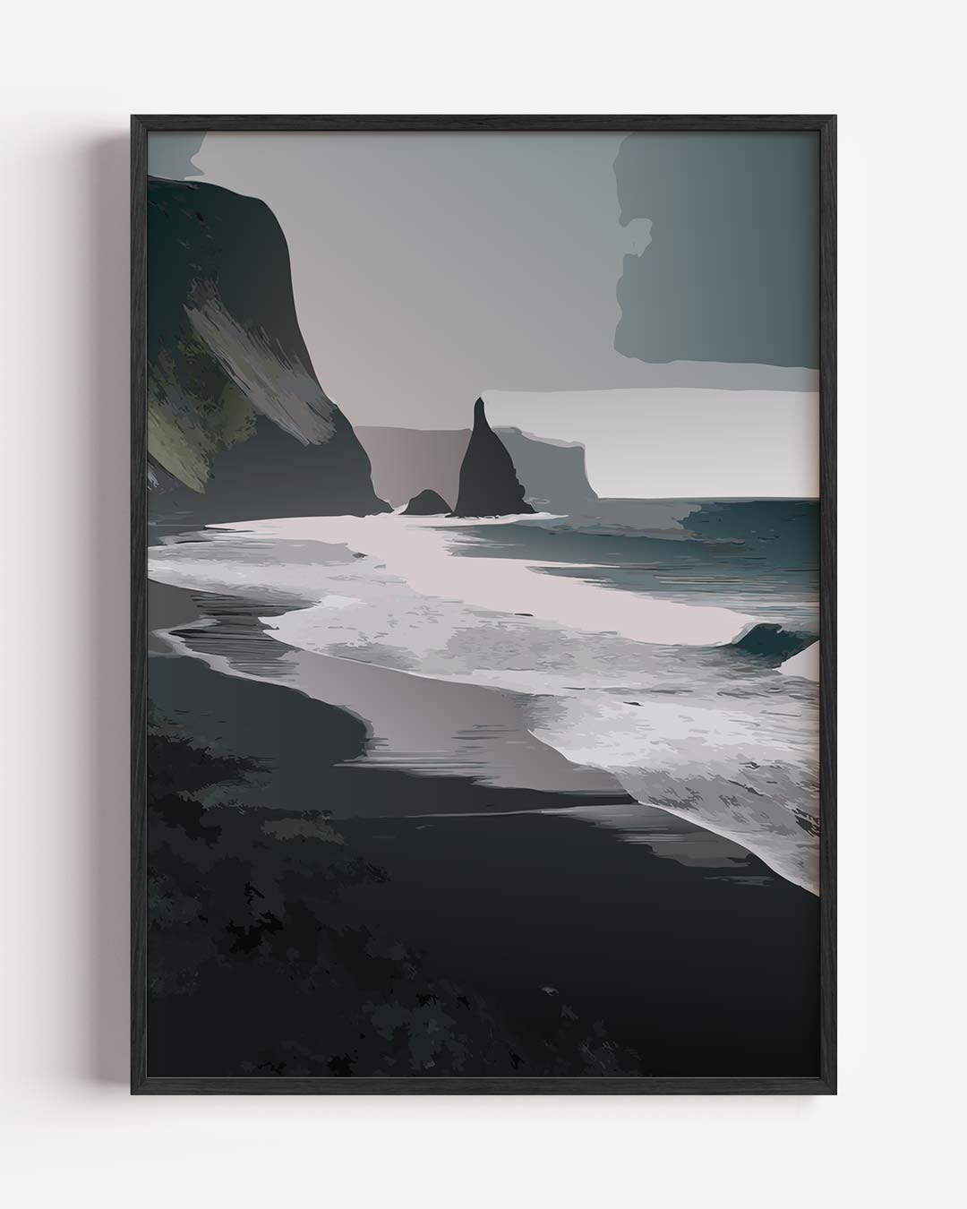 Betoverende Kustlijn Kunstposter-WallArtistic